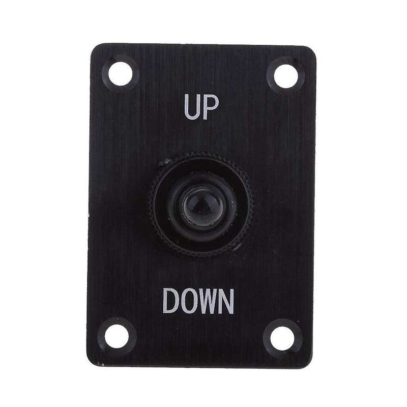 Kayak Marine Boat Anchor Control Panel Aluminum Plate Up/Down Trim Tab Toggle Switch,Included Lines