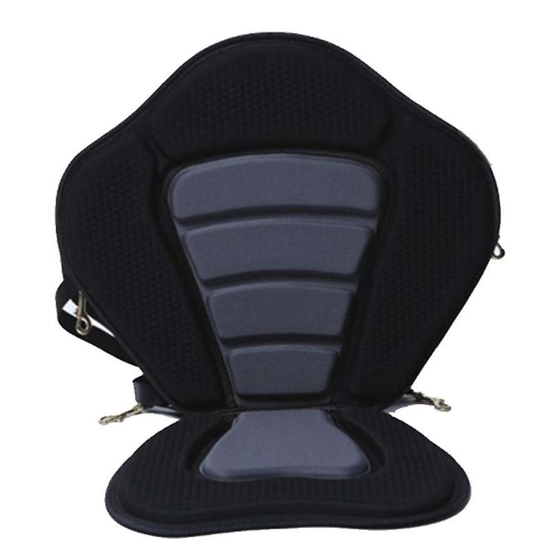 Kayak Seat Canoe Adjustable Boat Cushioned Fishing Seat Backrest Support with Detachable Back Storag