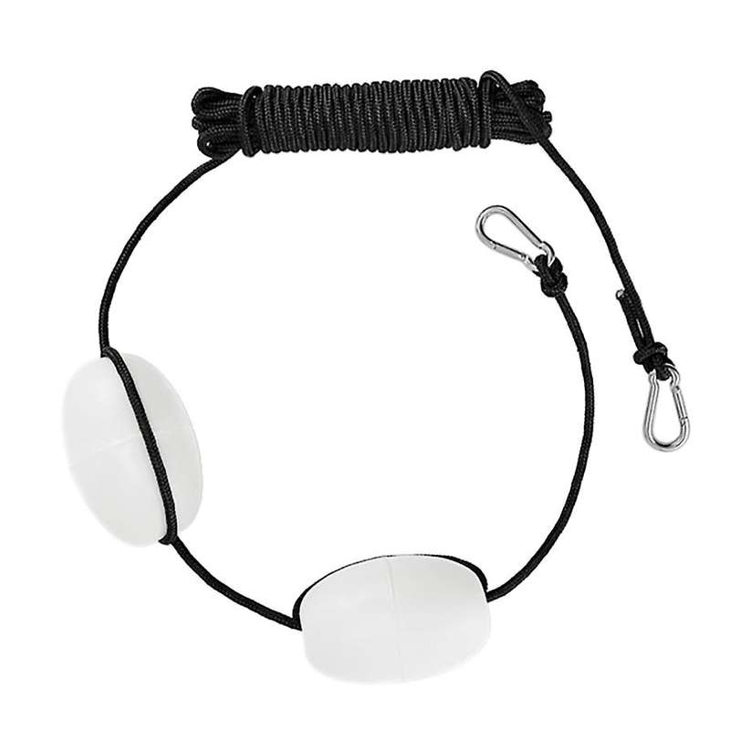 Kayak Tow Rope Boating Floating Throw Anchor Line with Dual Floats End Clips Float Rope Buoy Gear Ac