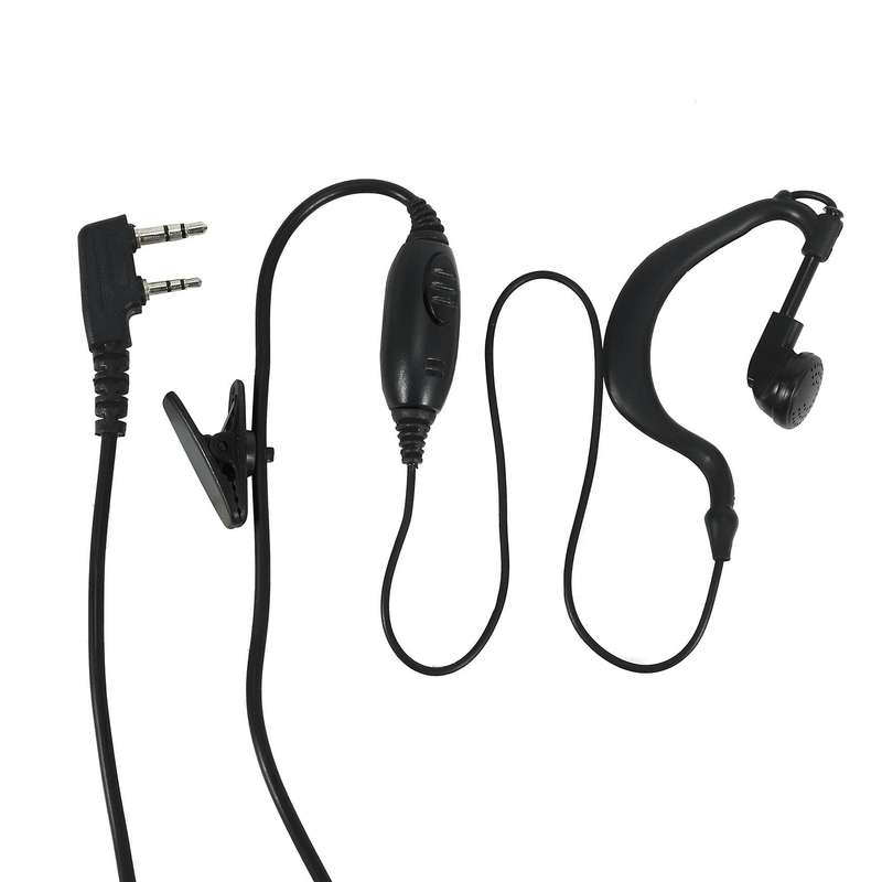 Kenwood  Security Earhanger Headset Earpiece Earphone Compatible Kenwood Radio Black