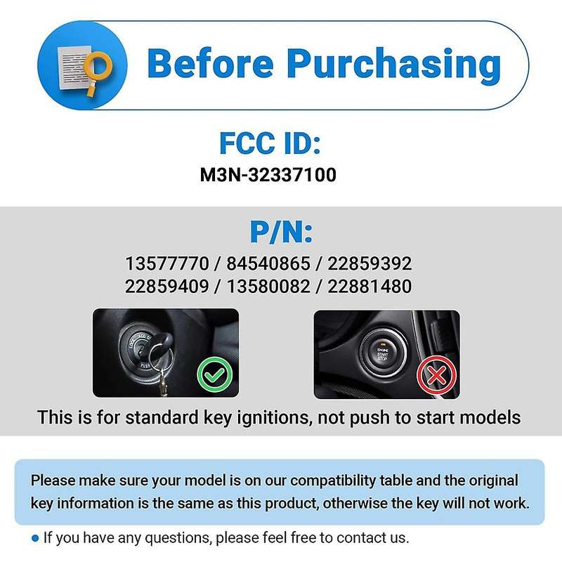 Key Fob Keyless Entry for 1500 2500 3500 2500HD 3500HD M3N32337100