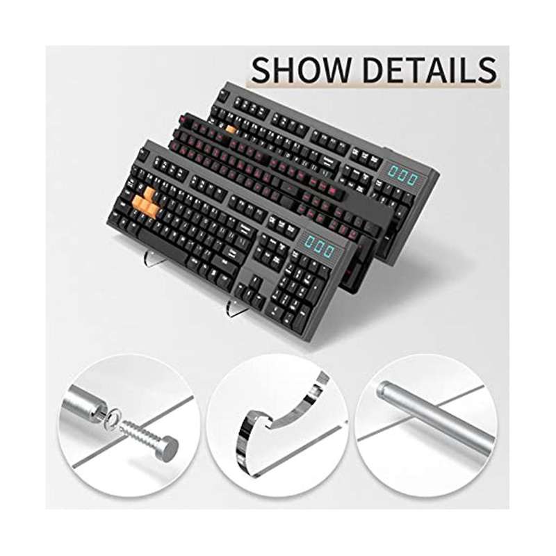 Keyboard Stand 3 Layers, Acrylic Display Stand for Mechanical Keyboards, Clear Acrylic Keyboard, Ga