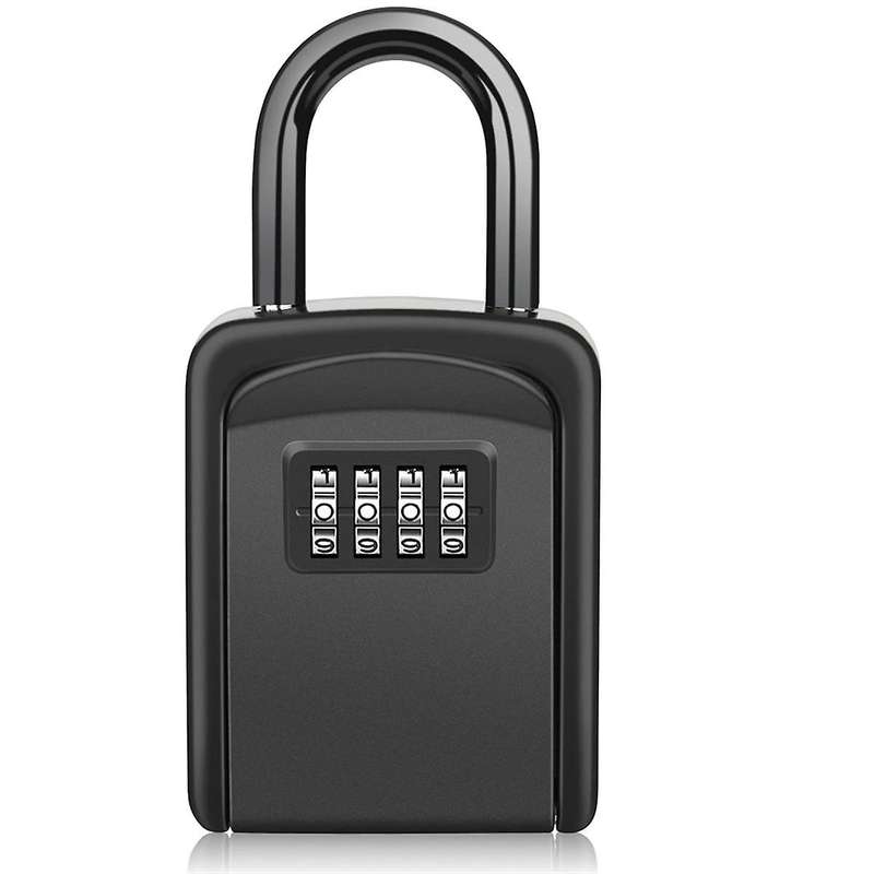 Key Safe with Shackle,Waterproof Key Cabinet Key Box for Outdoor Combination Key Safe for Home, Gara