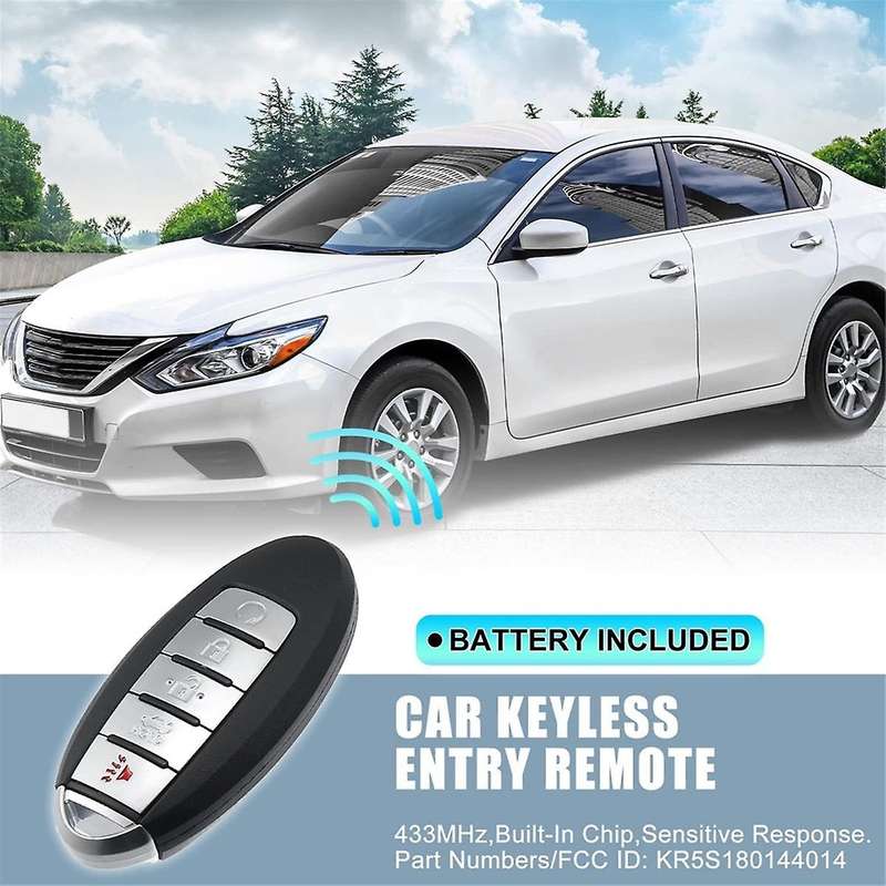 Keyless Entry Remote Key Fob for Altima Q50 Q60 KR5S180144014 S180144310 5 Buttons 433MHz