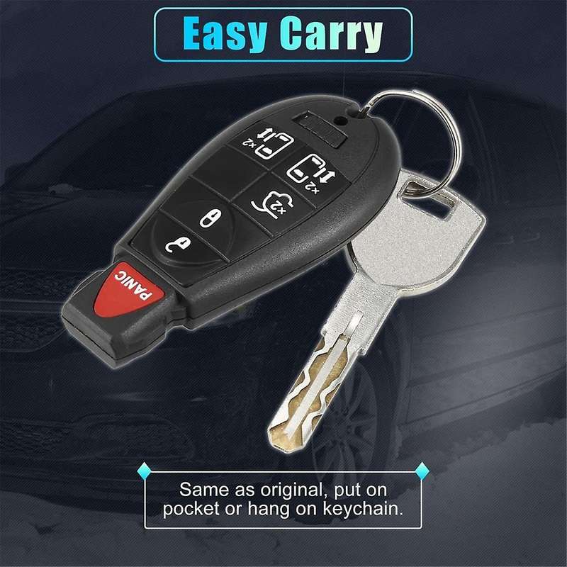 Keyless Entry Remote Car Key Fob M3N5WY783X for Grand Caravan for Town and Country, 6 Buttons