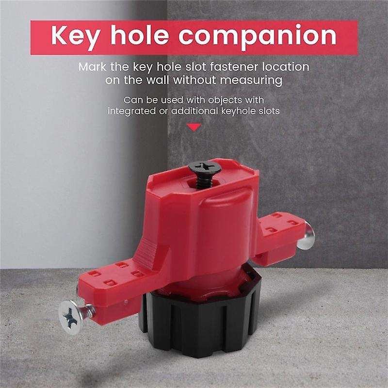 Key-Hole -No Measuring Needed to Mark Keyhole Slot Fastener Locations on Walls,for Object Having Int