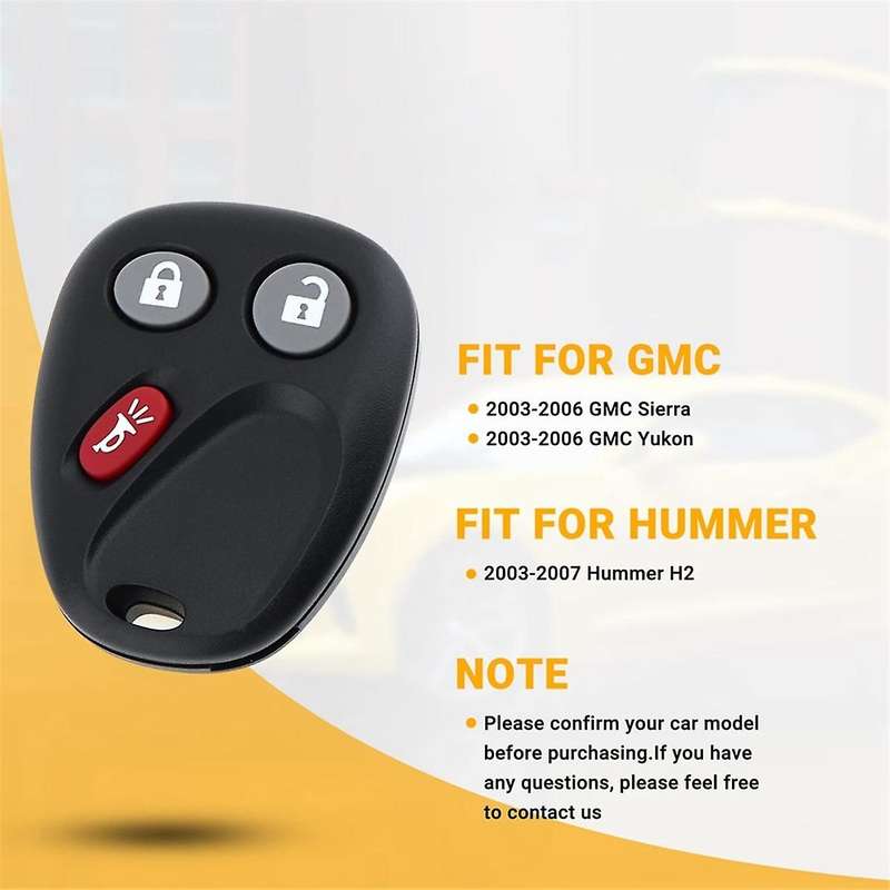 Keyless Entry Car Key Fob LHJ011 for H2 Escalade,2Pcs