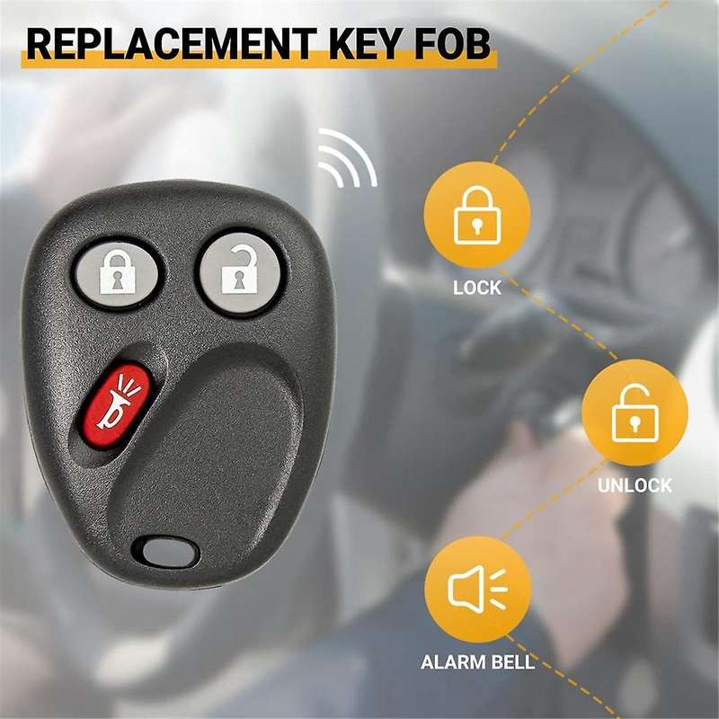 Keyless Entry Car Key Fob LHJ011 for H2 Escalade,2Pcs