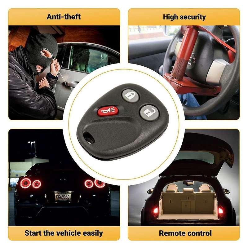 Keyless Entry Car Key Fob LHJ011 for H2 Escalade,2Pcs