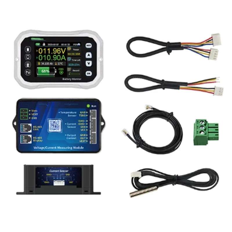 KH110F Bluetooth Battery Monitor 0-120V 100A Voltage Current Tester Capacity Indicator RV Battery VA