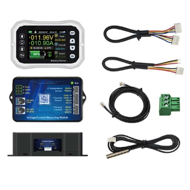 KH140F Bluetooth Battery Monitor 0-120V 400A Voltage Current Tester Capacity Indicator RV Battery VA