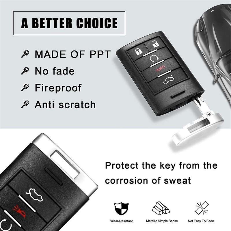 Keyless Entry Remote Smart Replacement for 2008-2015 2008-2011 Key Fob M3N5WY7777A 5 Buttons