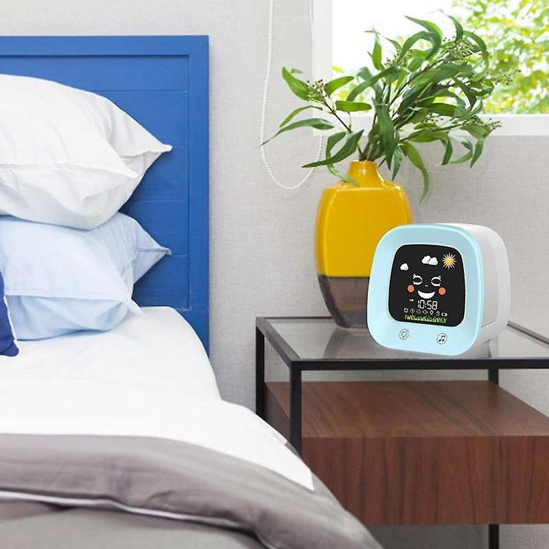 Kids Alarm Clock , Children's Sleep Trainer Clock with 4 Color Toddler Night Light, Sleep Sound Mac
