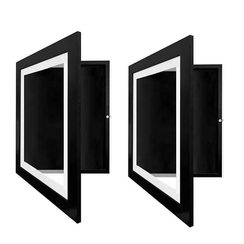 Kids Art Frames, 2 Pack Kids Artwork Frames Changeable, Artwork Display Storage A4 Picture Frames Fr