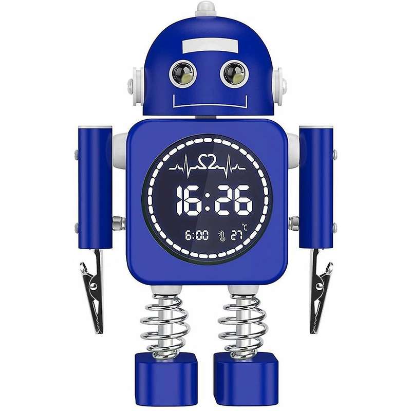 Kids Alarm Clock, Robot Alarm Clock for Children Sleep Trainer, Digital Alarm Clock,Alarm Clock with