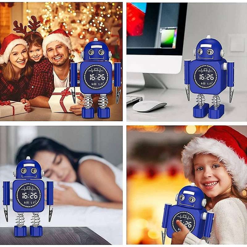 Kids Alarm Clock, Robot Alarm Clock for Children Sleep Trainer, Digital Alarm Clock,Alarm Clock with