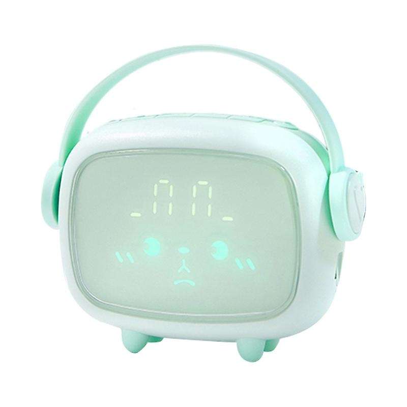 Kids Smart Sleep Alarm Clock Children Sleeping Training LED Night Light Alarm Clock Cartoon Electron