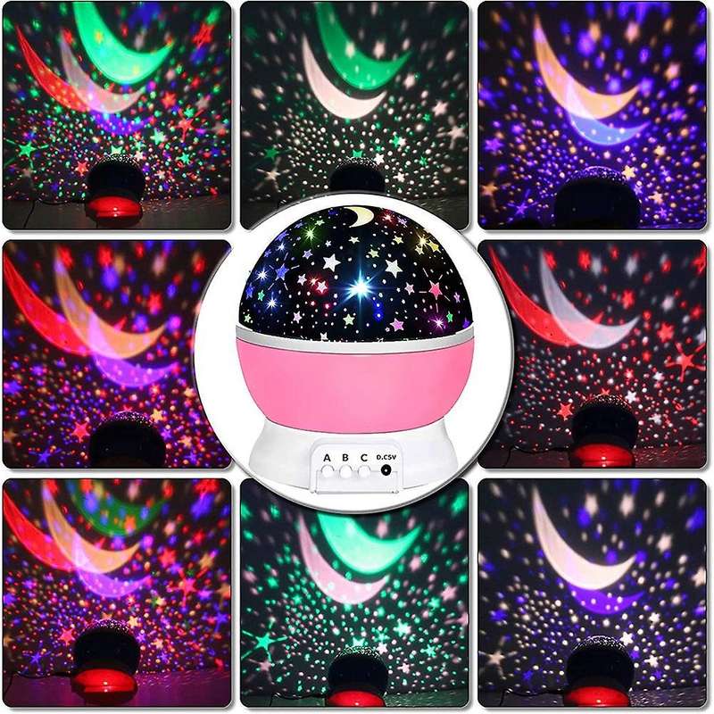 Kids Star Night Light, Night Light Projector for Kids, Desk Lamp with USB Cable, for Children Baby B
