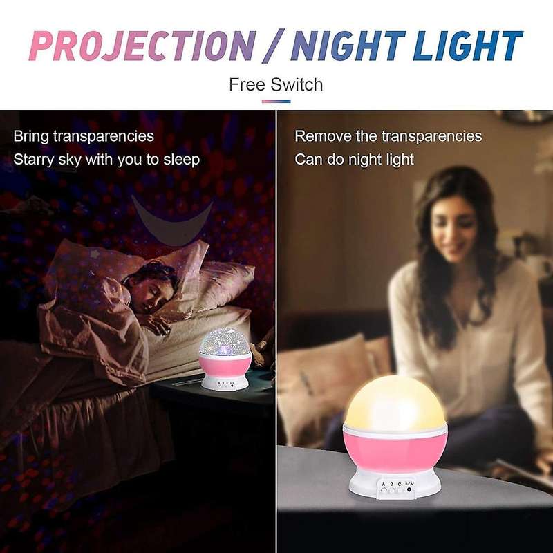 Kids Star Night Light, Night Light Projector for Kids, Desk Lamp with USB Cable, for Children Baby B