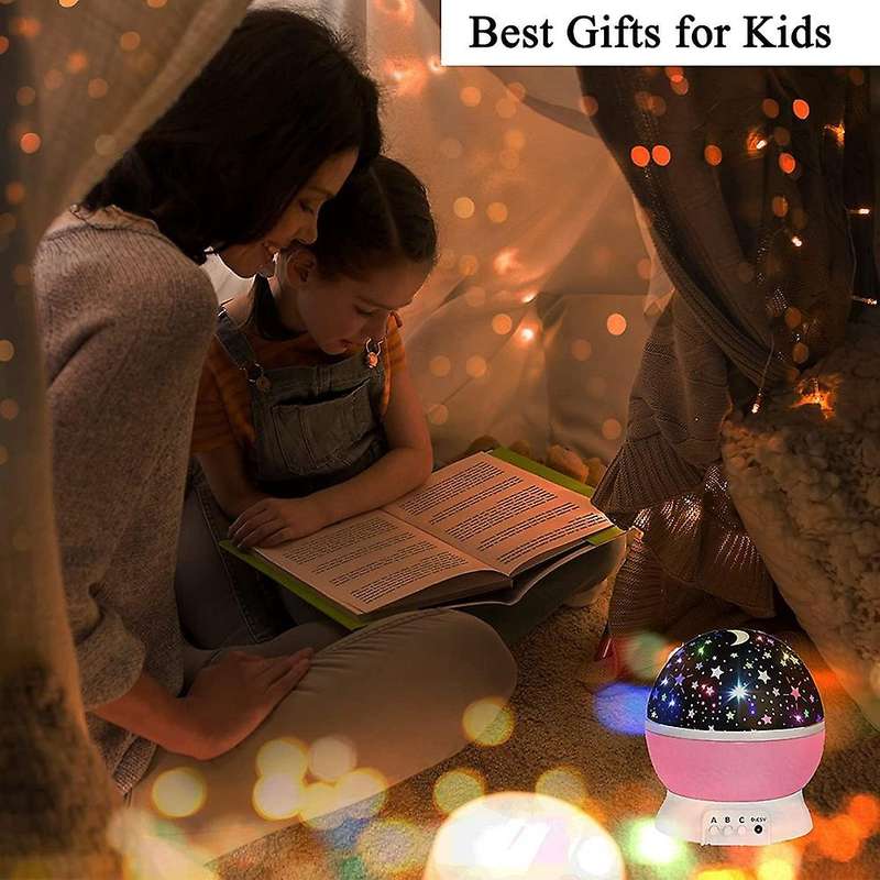 Kids Star Night Light, Night Light Projector for Kids, Desk Lamp with USB Cable, for Children Baby B
