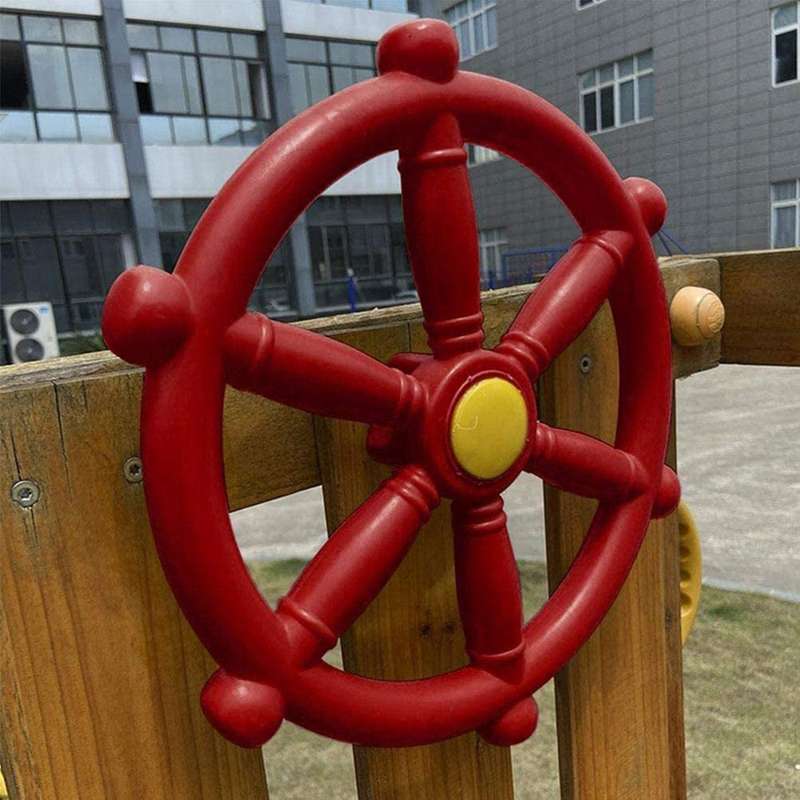 Kids Playground Steering Wheel, Swingset Steering Wheel Attachment, Pirate Ship Wheel for Jungle Gym