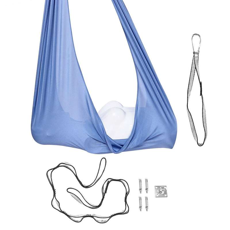 Kids Cotton Swing Hammock for Autism ADHD ADD Therapy Child Therapy Elastic Parcel Steady Seat Swing