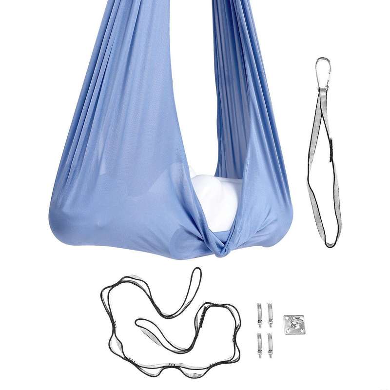 Kids Cotton Swing Hammock for Autism ADHD ADD Therapy Child Therapy Elastic Parcel Steady Seat Swing