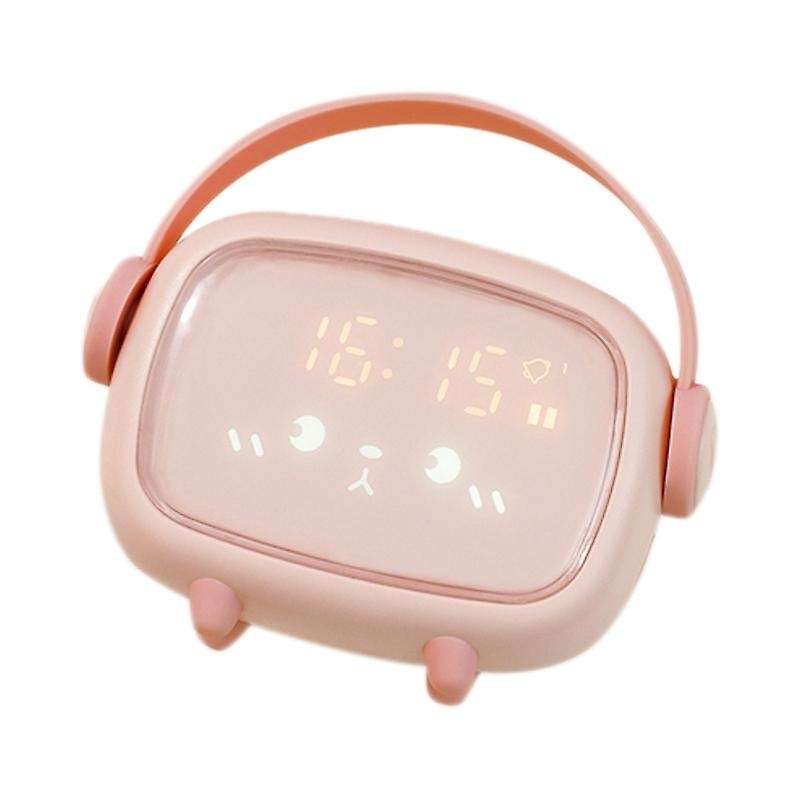Kids Children Sleeping LED Night Light Alarm Clock Cartoon Electronic Clock Smart Sleep Alarm Clock