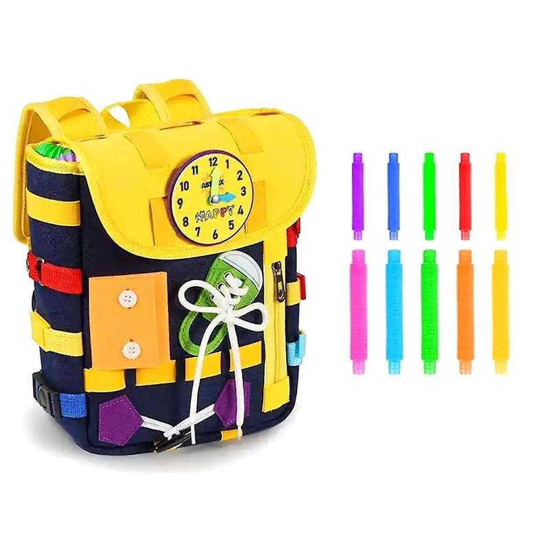 Kids Bag, DIY Felt Backpack for Kids for School Size 11 Inch H x 9 Inch L x 3.9 Inch W