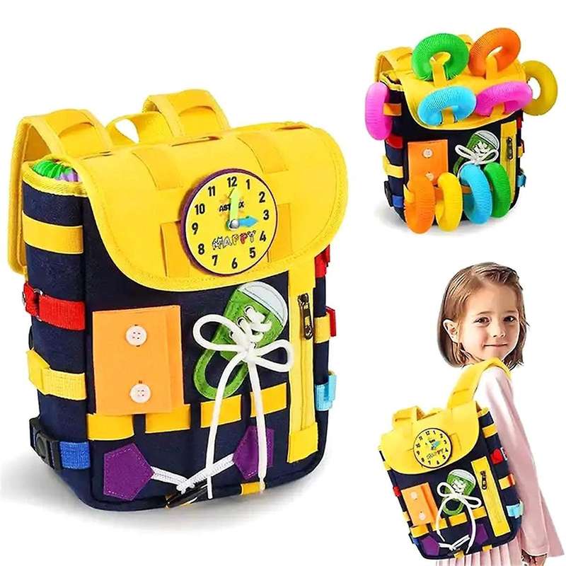 Kids Bag, DIY Felt Backpack for Kids for School Size 11 Inch H x 9 Inch L x 3.9 Inch W