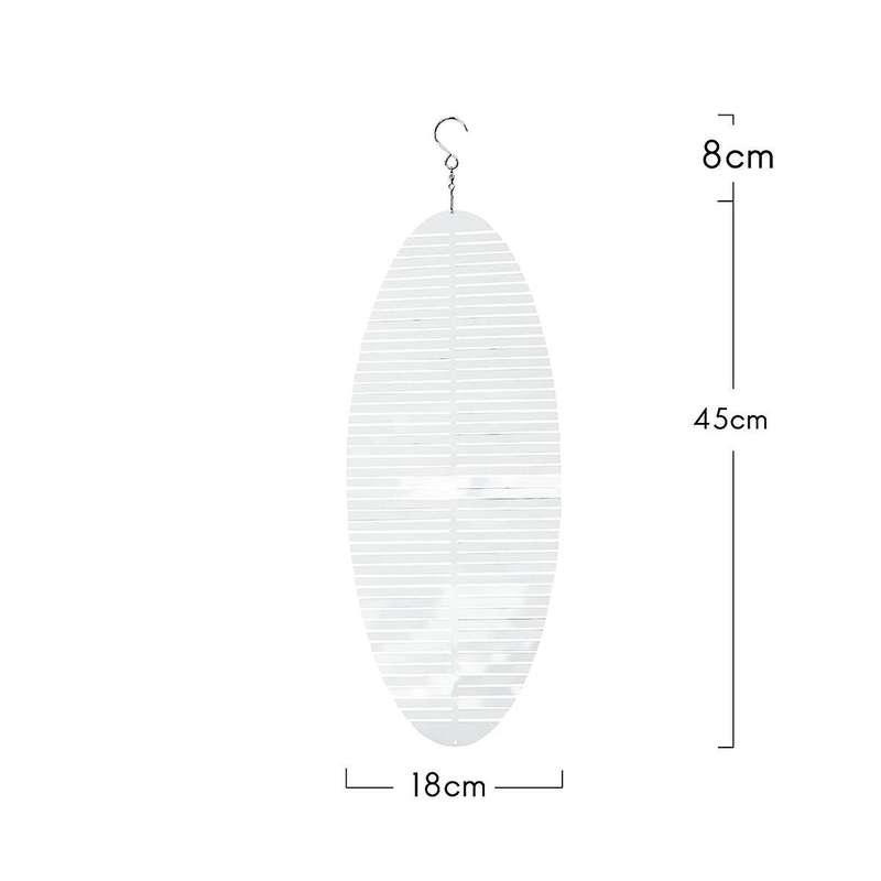 Kinetic Blank Sublimation Wind Spinner 3d Spiral Windchime Chime Sculpture Hanging Outdoor Indoor G