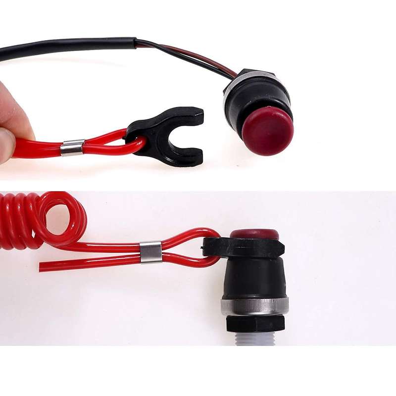 Kill Switch Cord, Outboard Engine Motor Kill Switch & Safety Lanyard for Mercury Tohatsu
