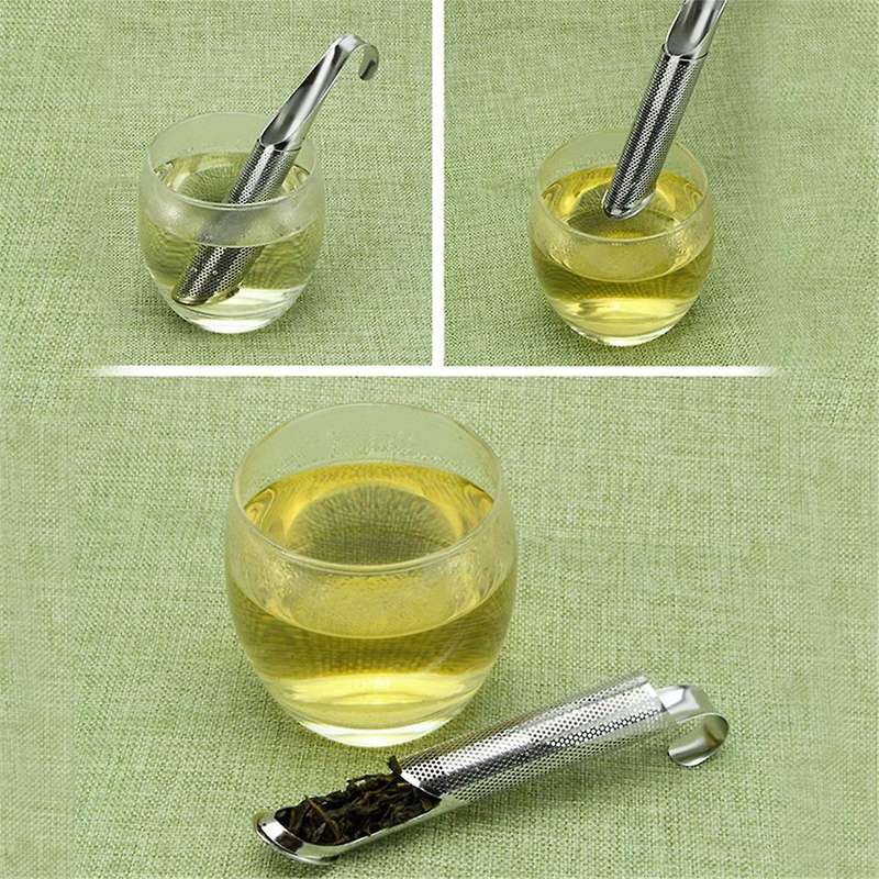 Kitchen Accessories New Tea Strainer Amazing Stainless Steel Tea Infuser Design Stand Tools Teaspoon