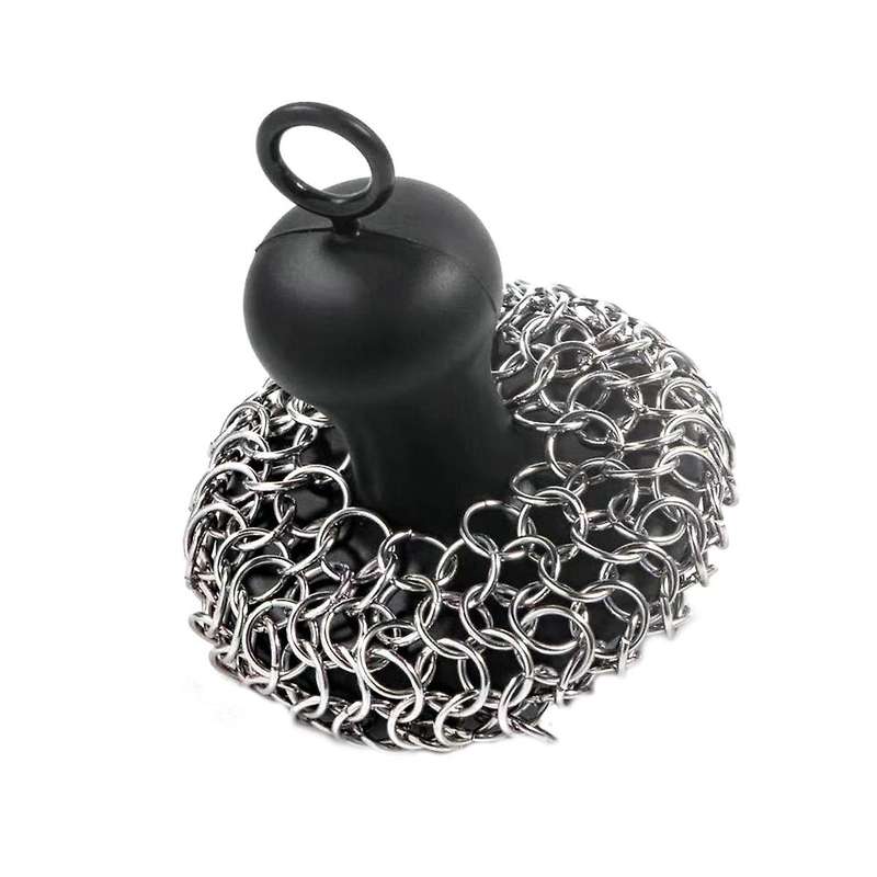 Kitchen Cleaning Ball Brush Pot Net Metal Ring Net Cast Iron Cleaner Chain Nail Washer Can Be Clean