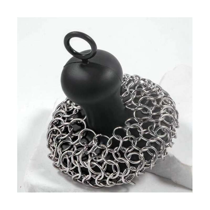 Kitchen Cleaning Ball Brush Pot Net Metal Ring Net Cast Iron Cleaner Chain Nail Washer Can Be Clean