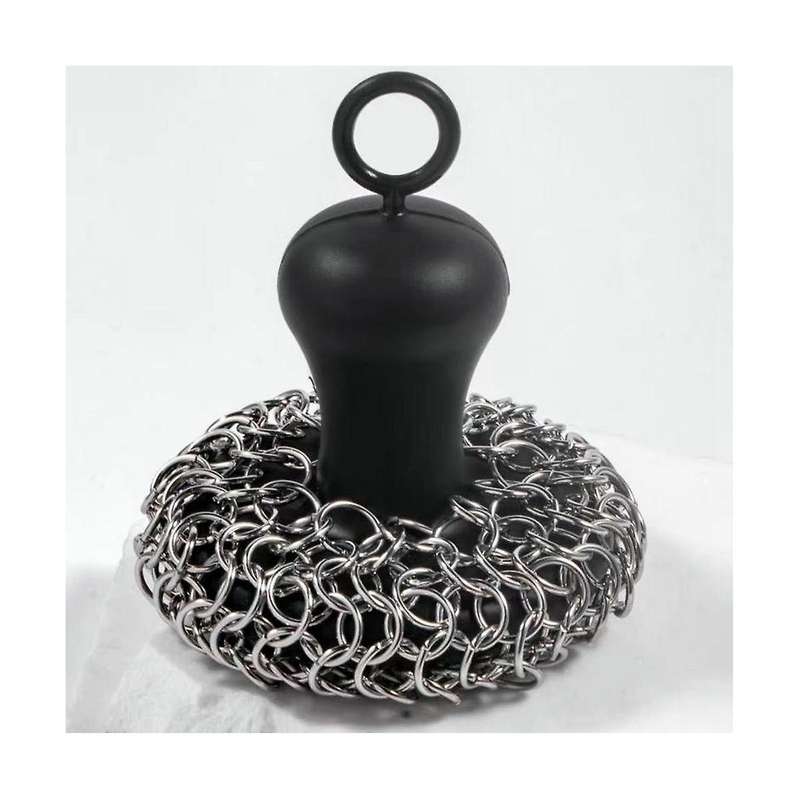 Kitchen Cleaning Ball Brush Pot Net Metal Ring Net Cast Iron Cleaner Chain Nail Washer Can Be Clean