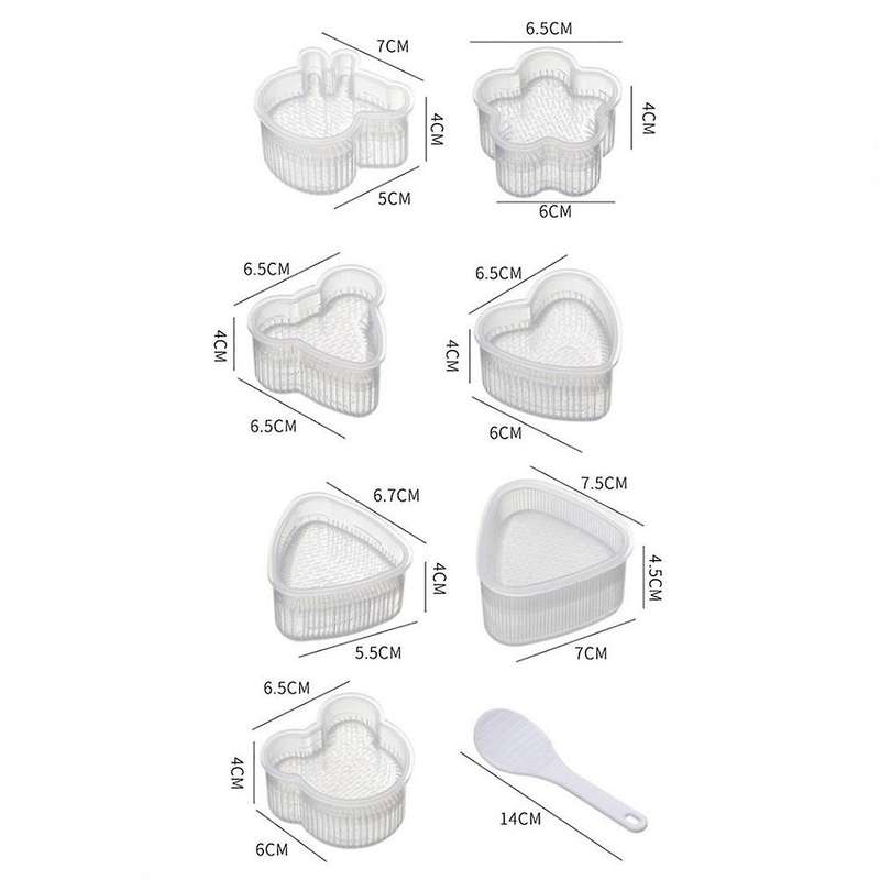 Kitchen Bento Decoration Sushi Rice Ball Mold Food Stamper Rice Ball Machine Kitchen Utensils DIY Ch