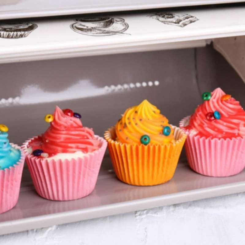 Kitchen Bread Box Bread Storage Box, Toaster Rack, Suitable for Baking Storage Container(Blue)