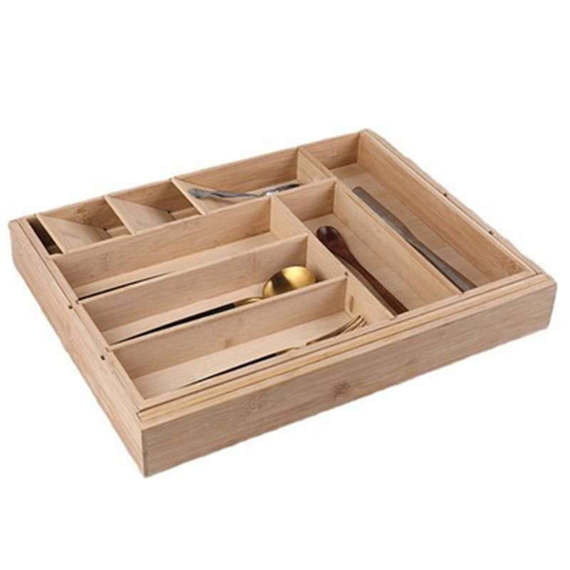 Kitchen Cutlery Organizer Drawer Expandable Retractable Tableware Tray Tool Receiving Box Kids Penci
