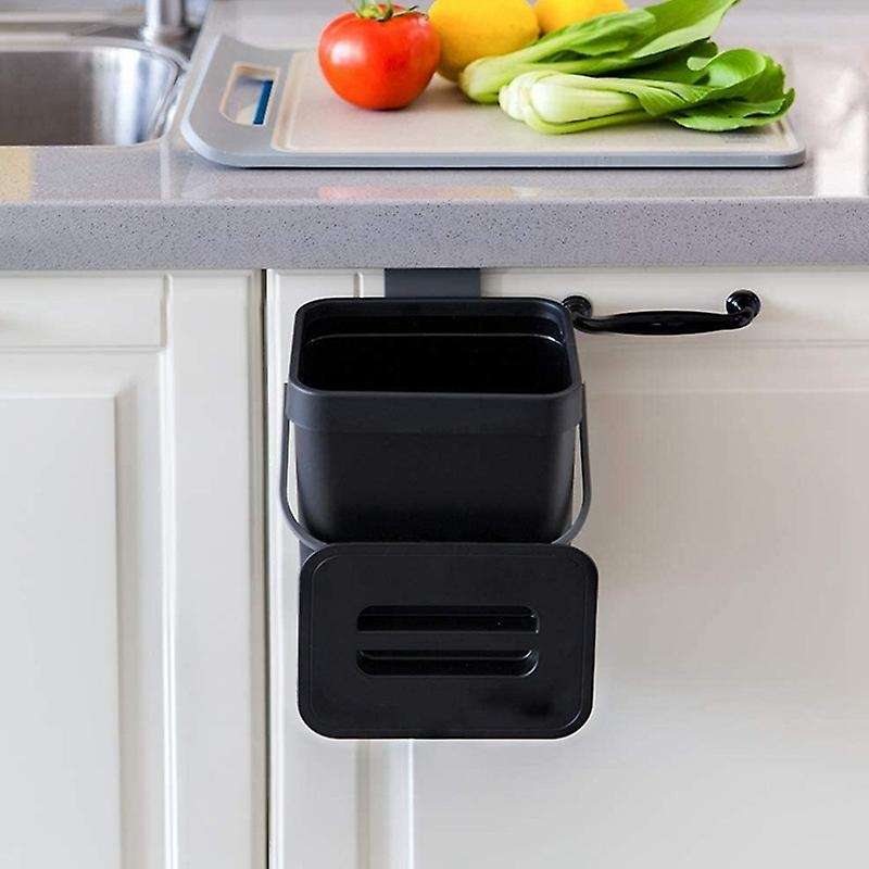 Kitchen Compost Bin for Countertop Or Under Sink Composting, Ndoor Home Trash Can with Removable Ai