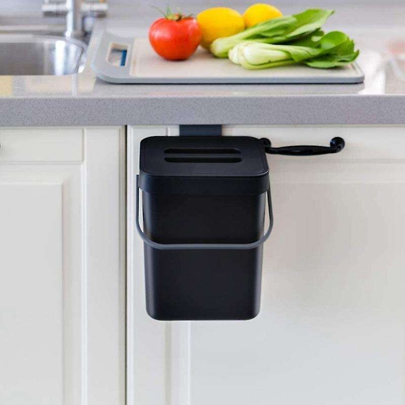 Kitchen Compost Bin for Countertop Or Under Sink Composting, Ndoor Home Trash Can with Removable Ai