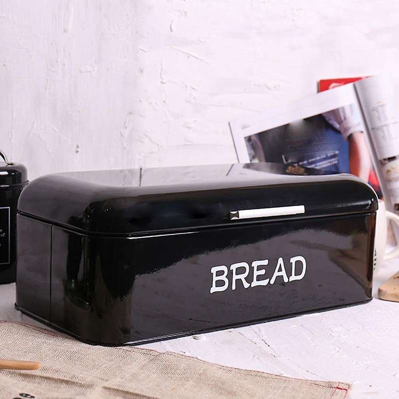 Kitchen Countertop Retro Bread Box Bread Storage Box Baking Storage Bin Dust Box Kitchen Food Storag