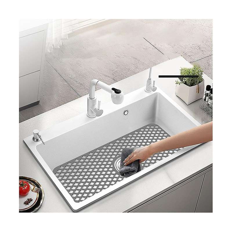 Kitchen Cutout Sink Mat Non- Sink Mat Silicone Sink Protector for Kitchen Sink Heat Resistant Kitch