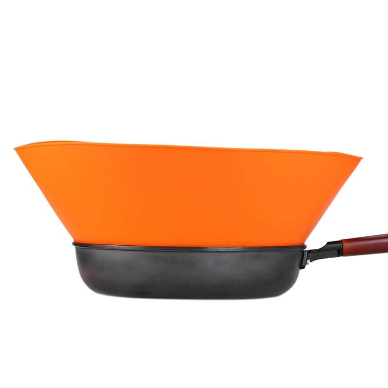 Kitchen Foldable Pan Partition Baffle Kitchen Frying Pan Oil Splash-Proof Silicone Splash-Proof Kitc