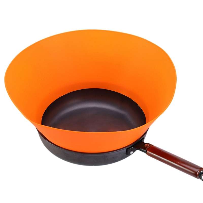 Kitchen Foldable Pan Partition Baffle Kitchen Frying Pan Oil Splash-Proof Silicone Splash-Proof Kitc