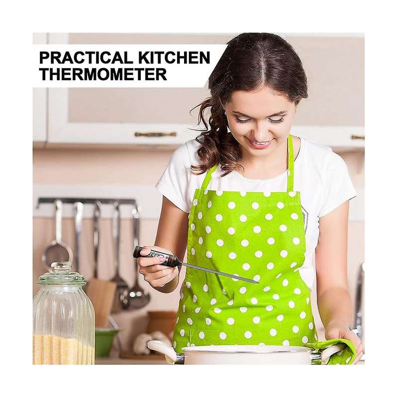 Kitchen Food Thermometer Waterproof Digital Immediate Read Meat Thermometer with Long Probe for Can