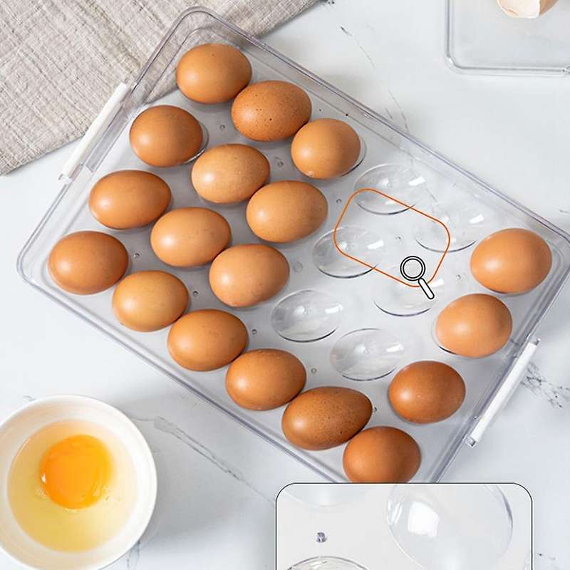 Kitchen Food Organizer Plastic Dumpling Storage Box Transparent Refrigerator Food Container Food St