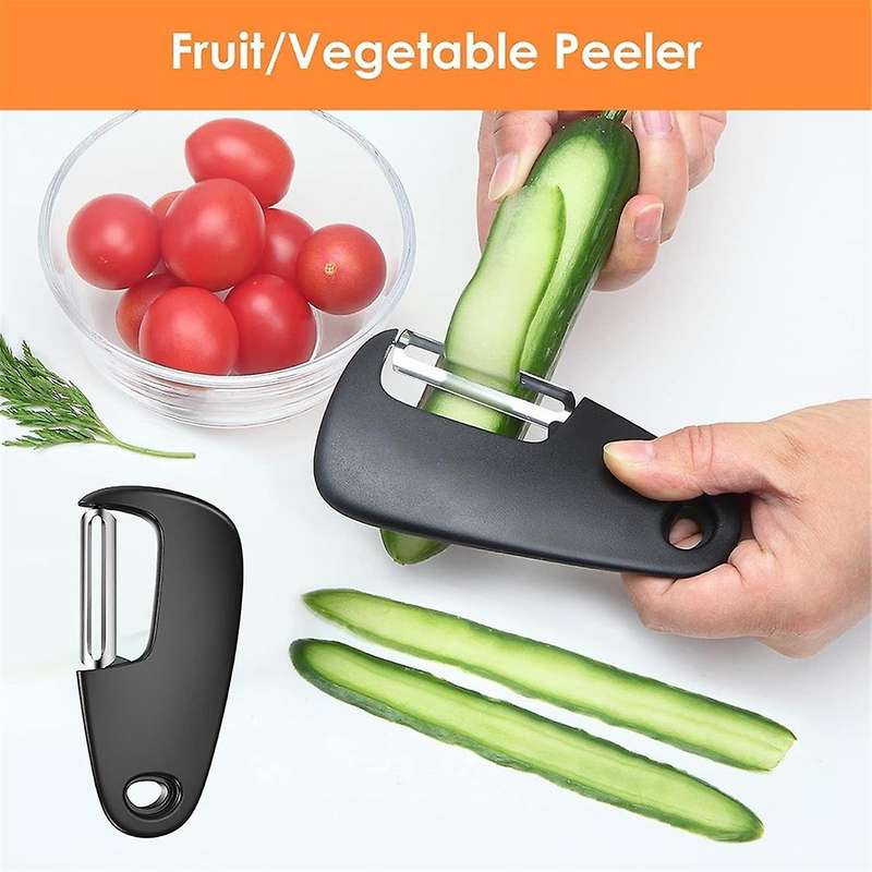 Kitchen Gadgets Set, Space Saving, Cheese Grater, Bottle Opener, Fruit Vegetable Peeler, Pizza Cutte