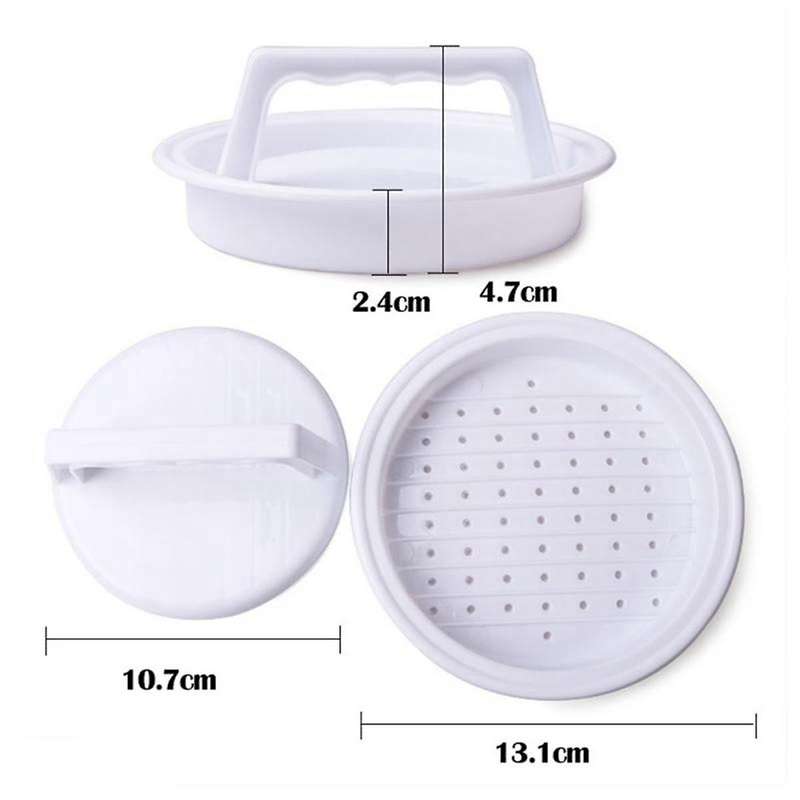 Kitchen Hamburger Meat Beef Maker Grill Burger Patty Mould Press Mold Tools Shape Hamburg Manual Pre