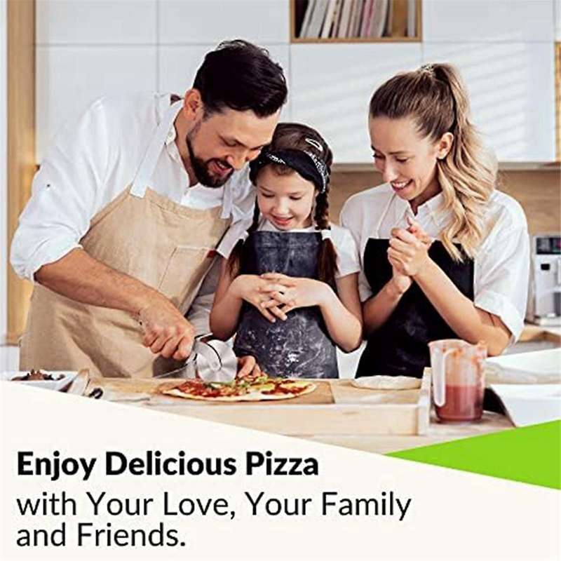Kitchen Large-Pizza Cutter Wheel, Stainless Steel Pizza Slicer, Blade Pizza Wheel with Non-Slip Hand